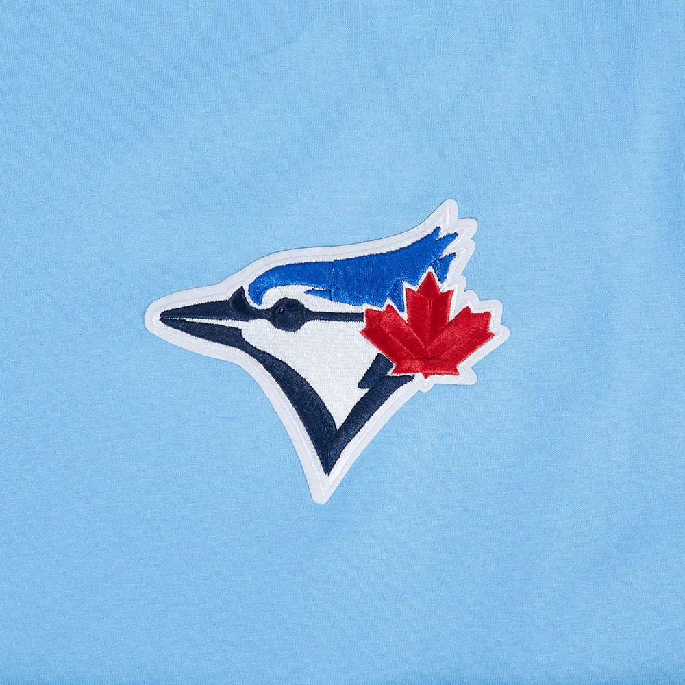 PRO STANDARD MLB TORONTO BLUE JAYS WINGSPAN MEN'S CJ DROP SHOULDER UNIVERSITY LIGHT BLUE T-SHIRT