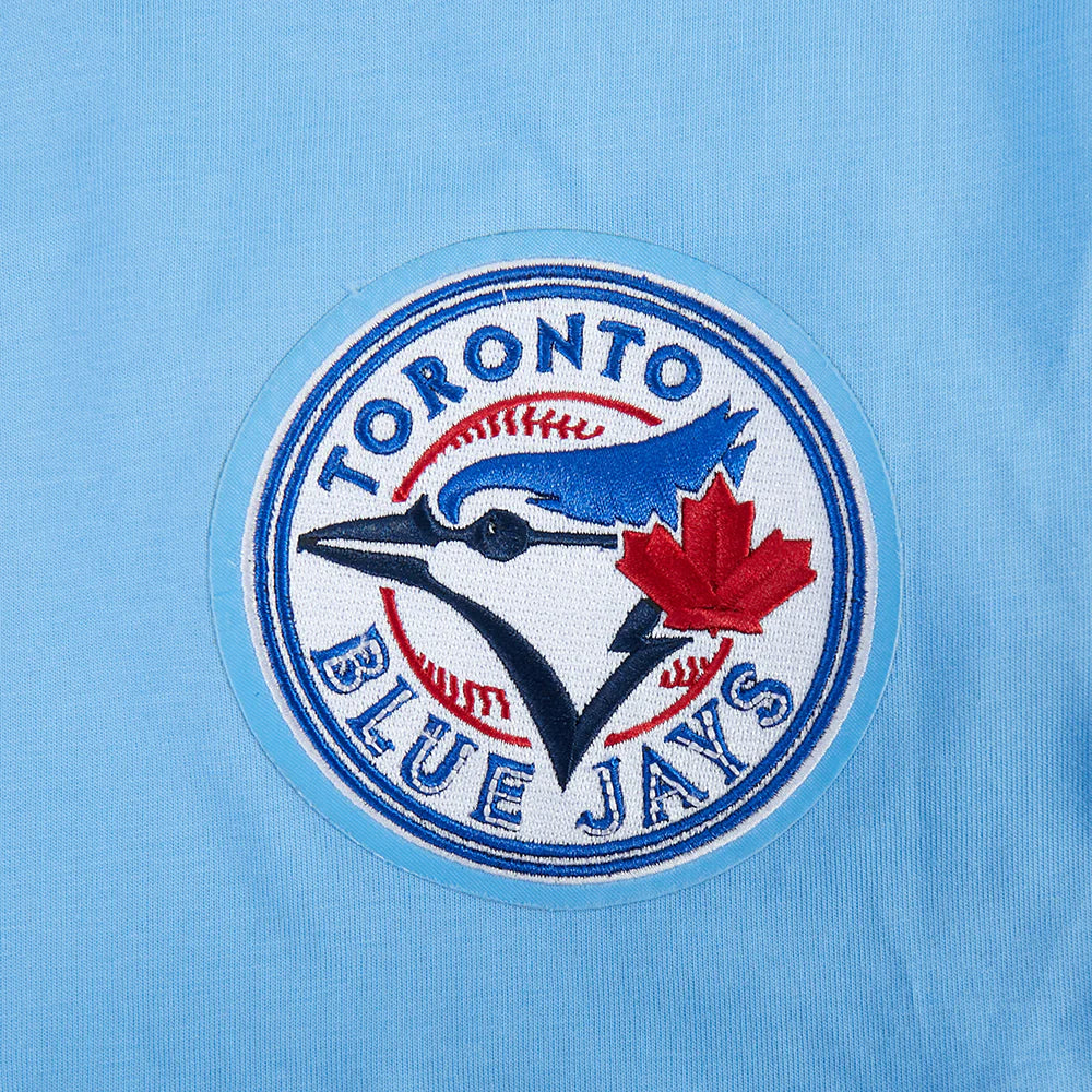PRO STANDARD MLB TORONTO BLUE JAYS WINGSPAN MEN'S CJ DROP SHOULDER UNIVERSITY LIGHT BLUE T-SHIRT