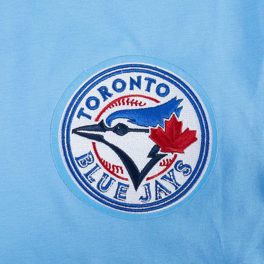 PRO STANDARD MLB TORONTO BLUE JAYS WINGSPAN MEN'S CJ DROP SHOULDER UNIVERSITY LIGHT BLUE T-SHIRT