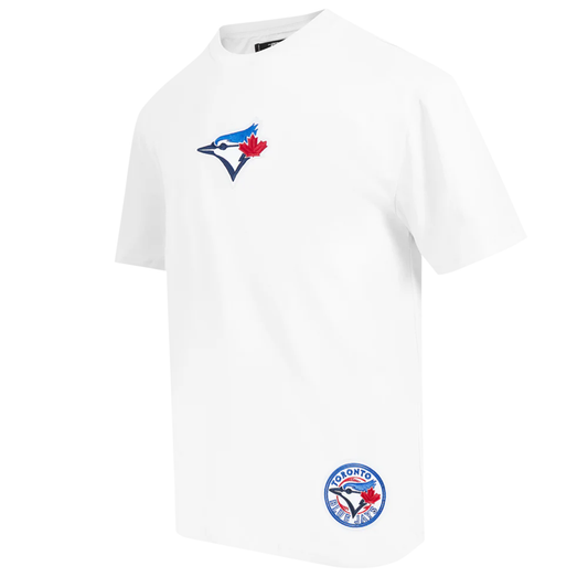 PRO STANDARD MLB TORONTO BLUE JAYS WINGSPAN MEN'S CJ DROP SHOULDER WHITE T-SHIRT