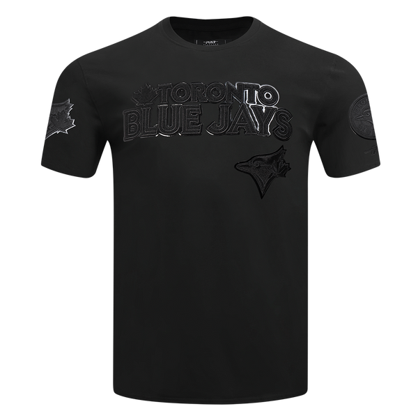 PRO STANDARD MLB TORONTO BLUE JAYS CLASSIC CHENILLE MEN'S BLACK T-SHIRT