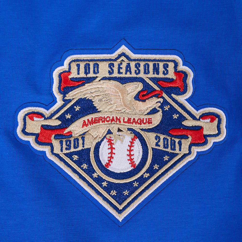 PRO STANDARD MEN'S MLB TORONTO BLUE JAYS RETRO LOGO CLASSIC CHENILLE ROYAL BLUE T-SHIRT