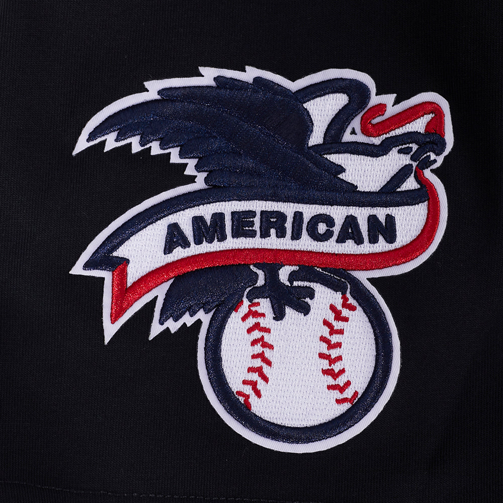 PRO STANDARD MEN'S MLB AMERICAN LEAGUE TORONTO BLUE JAYS CLASSIC CHENILLE BLACK T-SHIRT