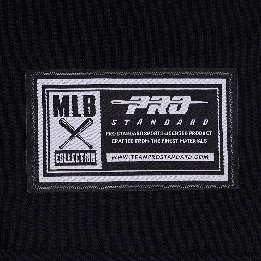 PRO STANDARD MEN'S MLB AMERICAN LEAGUE TORONTO BLUE JAYS CLASSIC CHENILLE BLACK T-SHIRT