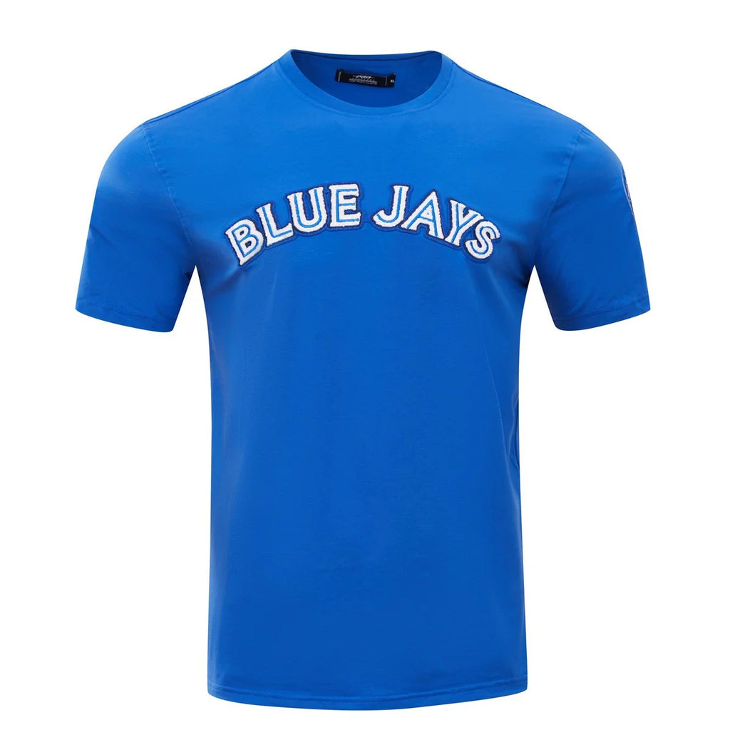 PRO STANDARD MLB TORONTO BLUE JAYS CLASSIC CHENILLE MEN'S ROYAL BLUE T-SHIRT