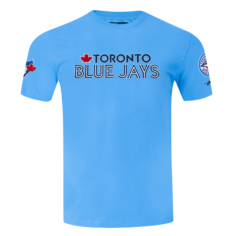 PRO STANDARD MLB TORONTO BLUE JAYS CLASSIC CHENILLE MEN'S UNIVERSITY BLUE T-SHIRT
