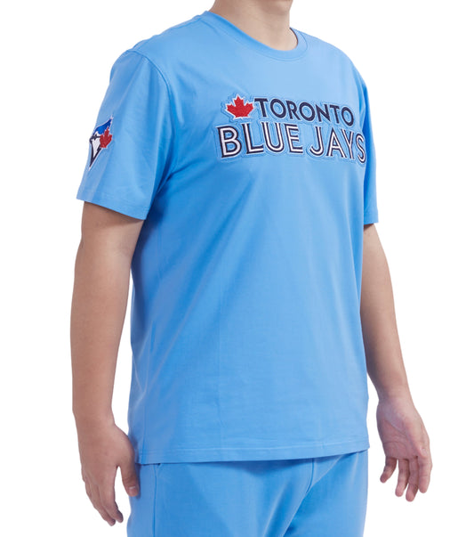 PRO STANDARD MLB TORONTO BLUE JAYS CLASSIC CHENILLE MEN'S UNIVERSITY BLUE T-SHIRT