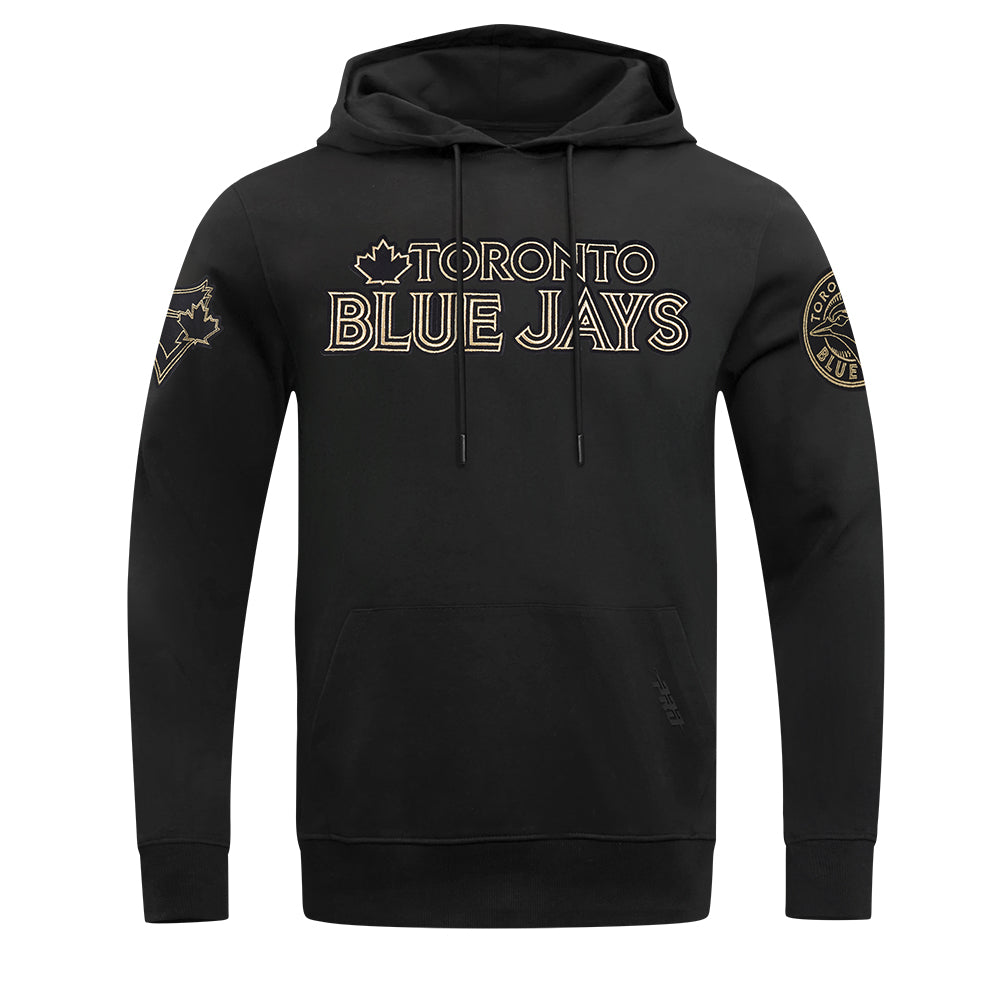 PRO STANDARD MEN'S MLB TORONTO BLUE JAYS BLACK & GOLD PULLOVER HOODIE