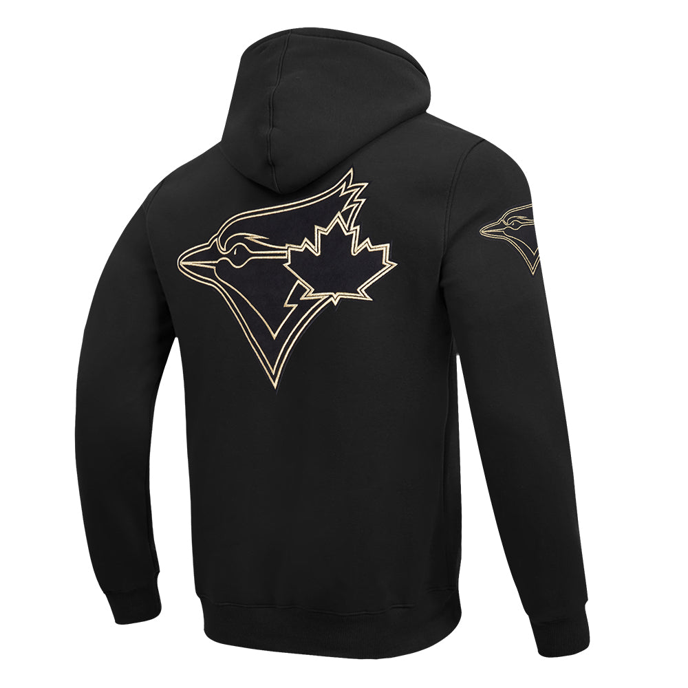 PRO STANDARD MEN'S MLB TORONTO BLUE JAYS BLACK & GOLD PULLOVER HOODIE