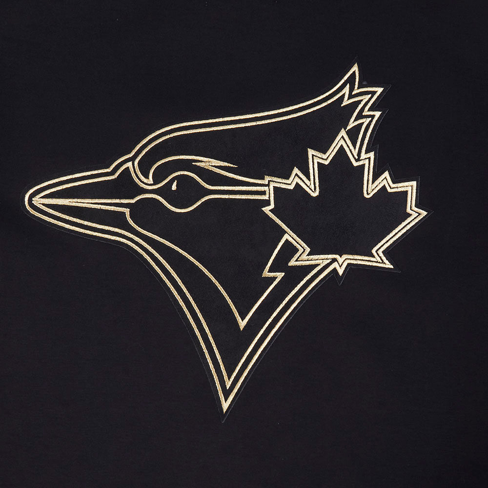 PRO STANDARD MEN'S MLB TORONTO BLUE JAYS BLACK & GOLD PULLOVER HOODIE