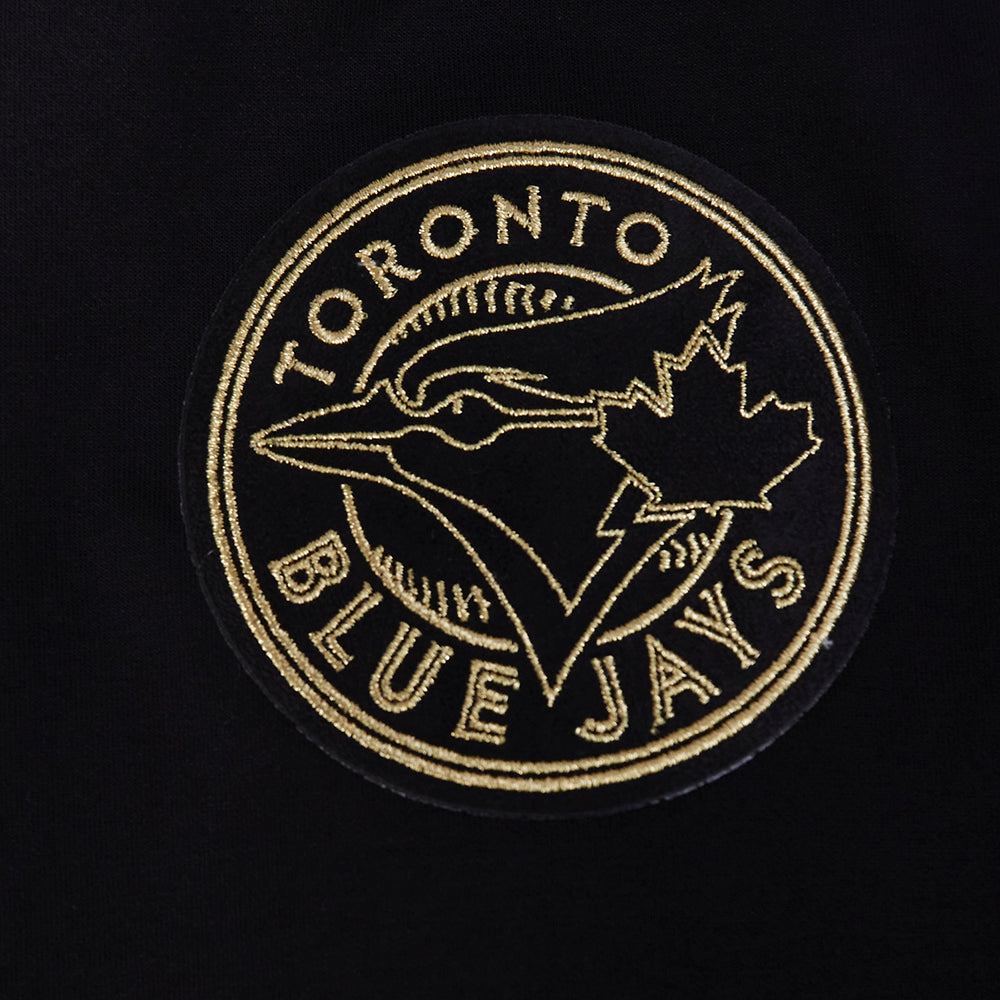 PRO STANDARD MEN'S MLB TORONTO BLUE JAYS BLACK & GOLD PULLOVER HOODIE