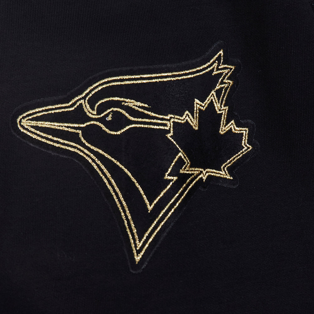 PRO STANDARD MEN'S MLB TORONTO BLUE JAYS BLACK & GOLD PULLOVER HOODIE