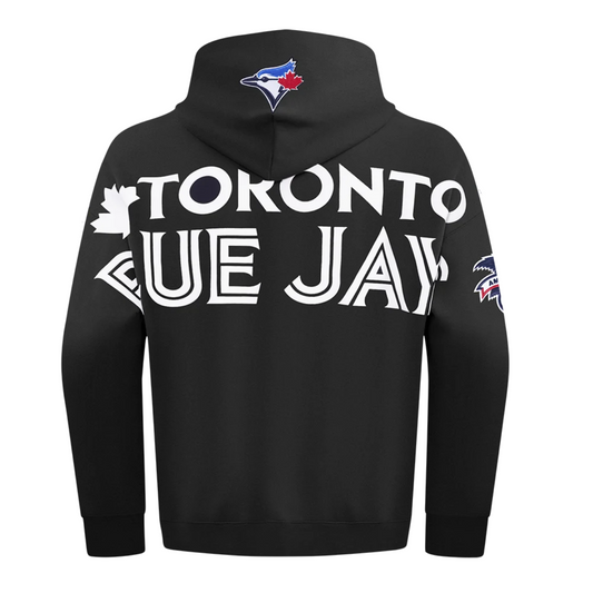 PRO STANDARD MEN'S MLB AMERICAN LEAGUE TORONTO BLUE JAYS BLACK PULLOVER HOODIE