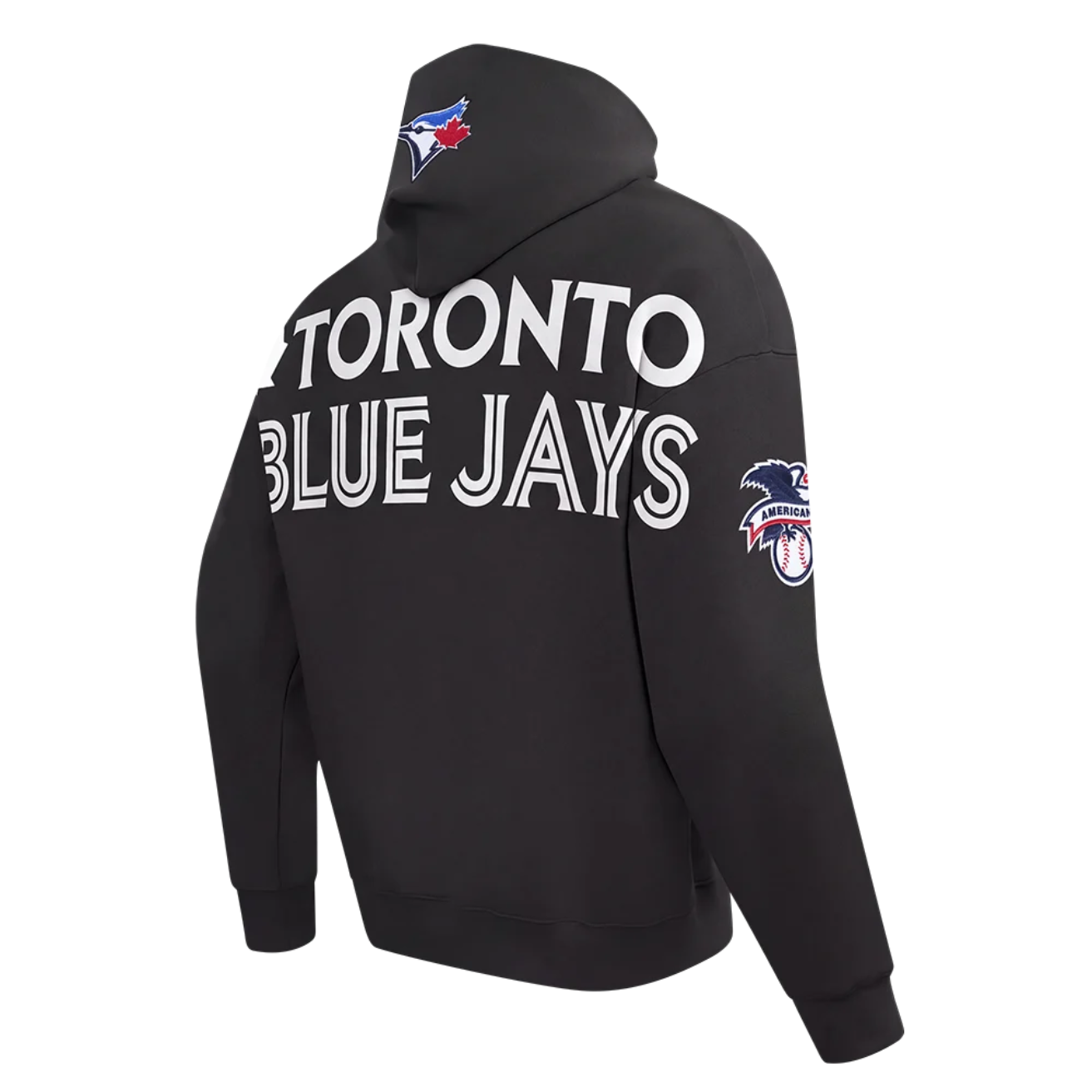 PRO STANDARD MEN'S MLB AMERICAN LEAGUE TORONTO BLUE JAYS BLACK PULLOVER HOODIE