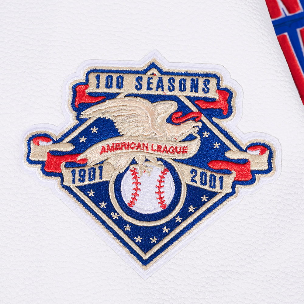 PRO STANDARD MEN'S MLB RETRO TORONTO BLUE JAYS LOGO ROYAL BLUE VARSITY JACKET