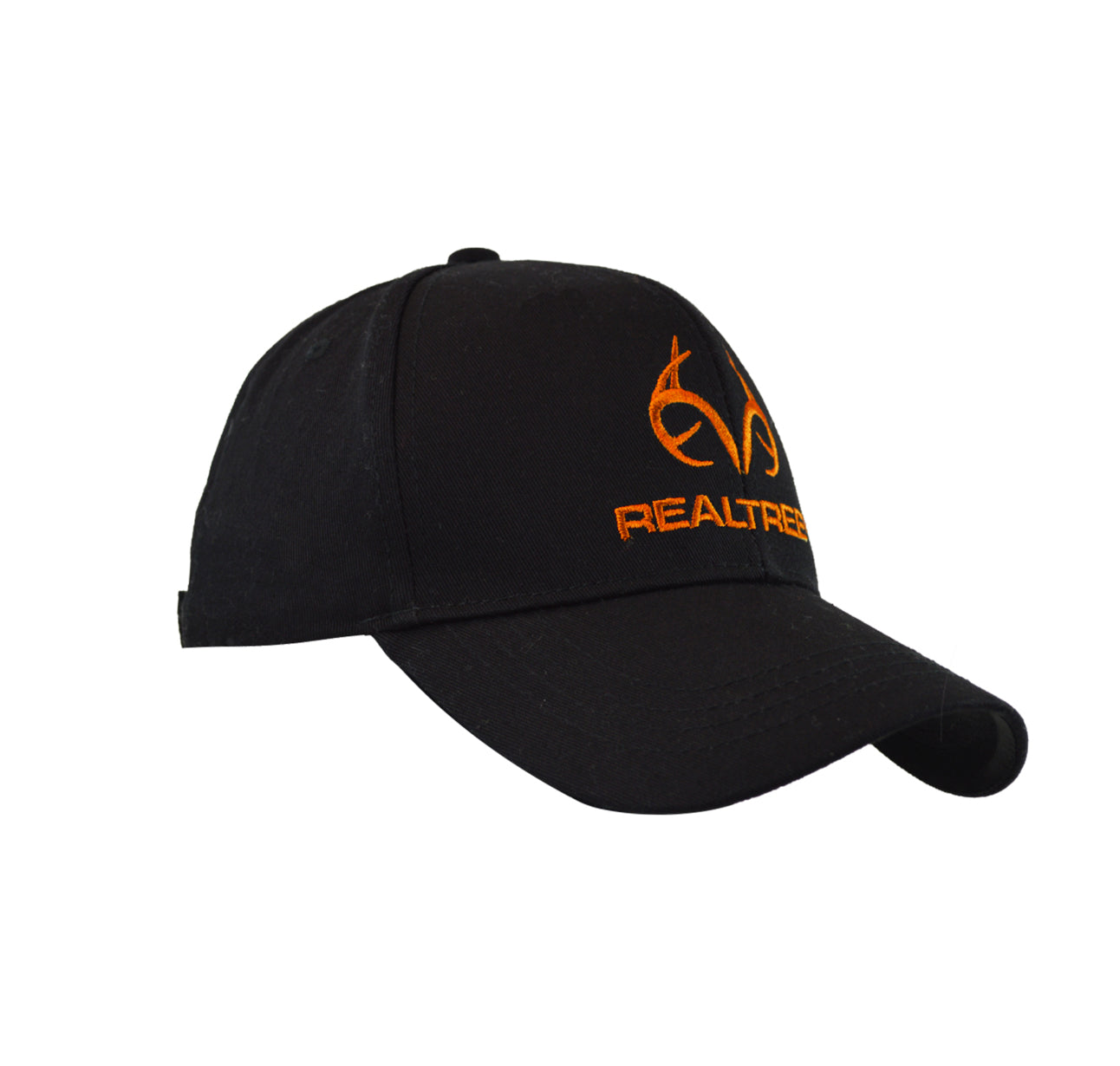 REALTREE MEN'S 3 PAIR LONG CREW SOCKS & CAP COMBO SET (BLACK/ORANGE)