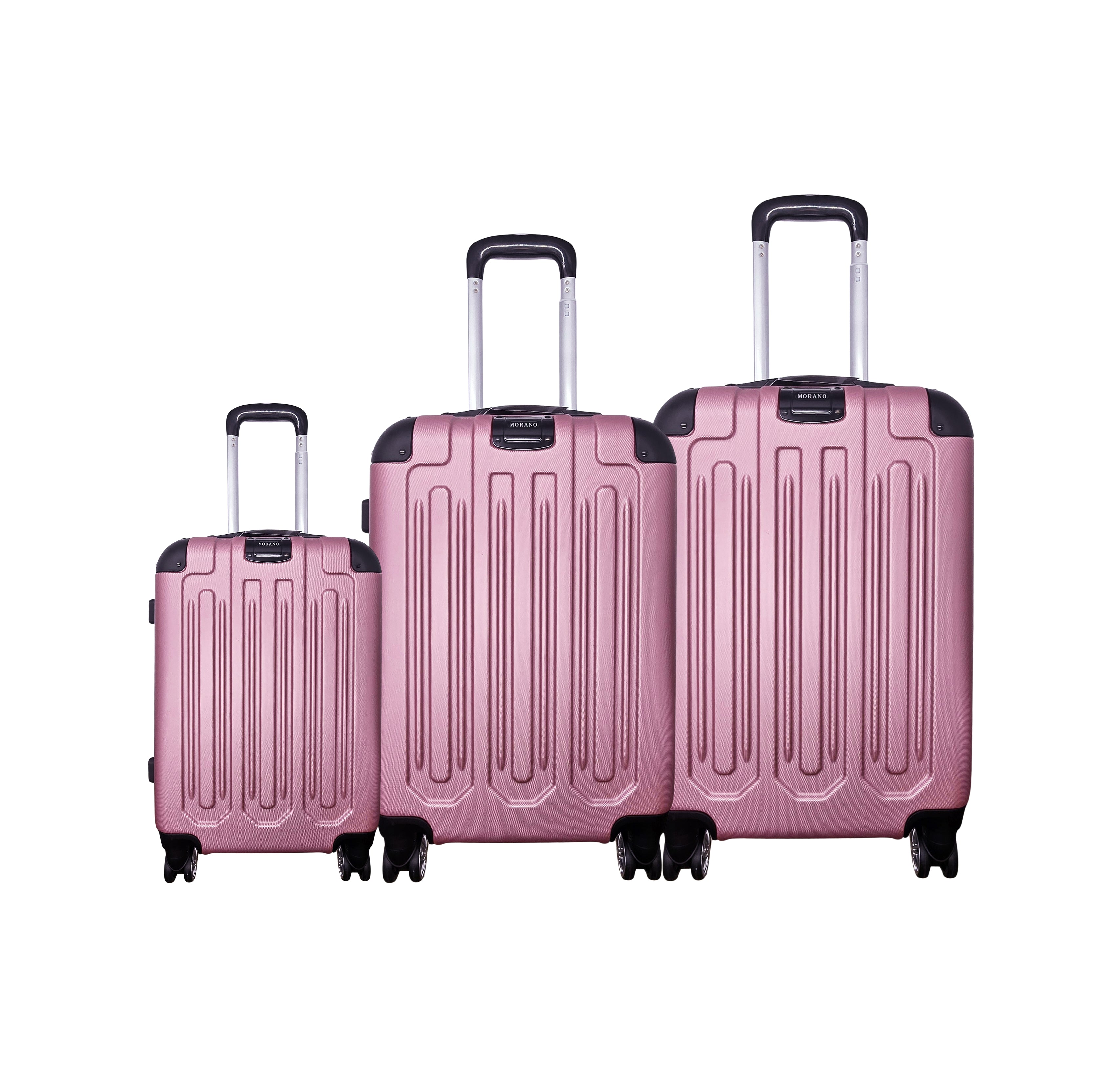MORANO HARD COVER LIGHT WEIGHT LUGGAGES (PINK)