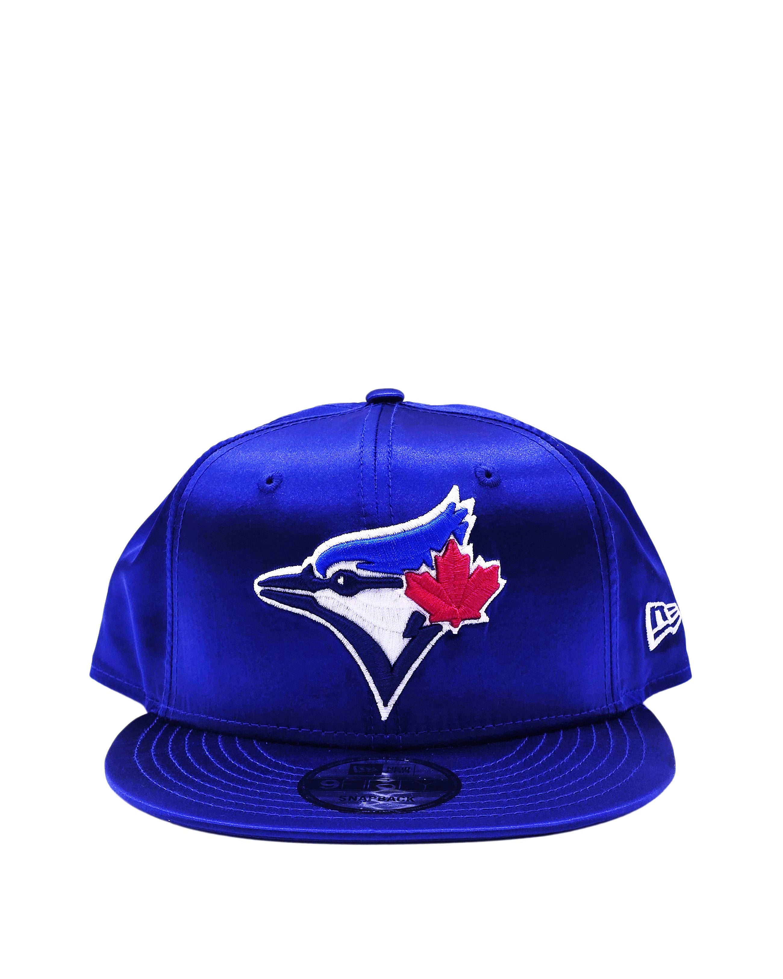 NEW ERA 9FIFTY TORONTO BLUE JAYS DARK ROYAL SATIN SNAPBACK HAT
