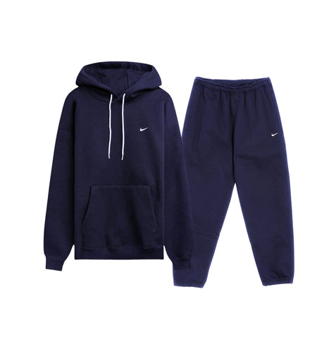 NIKE MEN'S 2 PIECE FLEECE TRACKSET (NAVY)