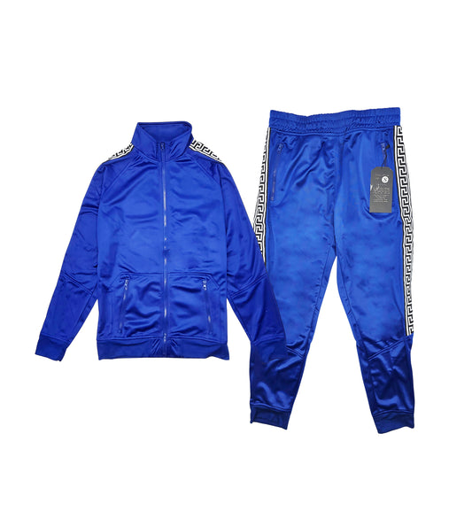 PLOREO MEN'S ZIP-UP HOODIE/JOGGER SET (ROYAL BLUE)