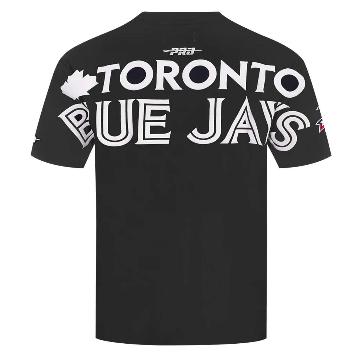 PRO STANDARD MEN'S MLB AMERICAN LEAGUE TORONTO BLUE JAYS CLASSIC CHENILLE BLACK T-SHIRT