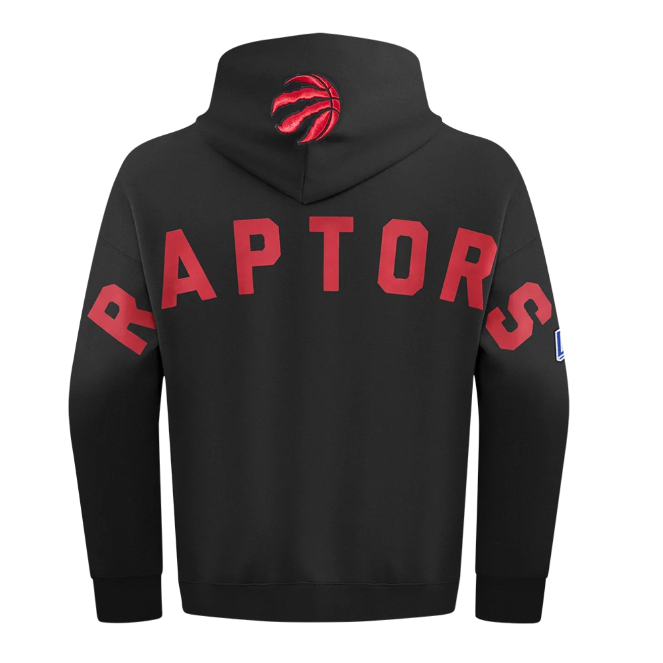 PRO STANDARD MEN'S NBA EASTERN CONFERENCE TORONTO RAPTORS BLACK & RED PULLOVER HOODIE