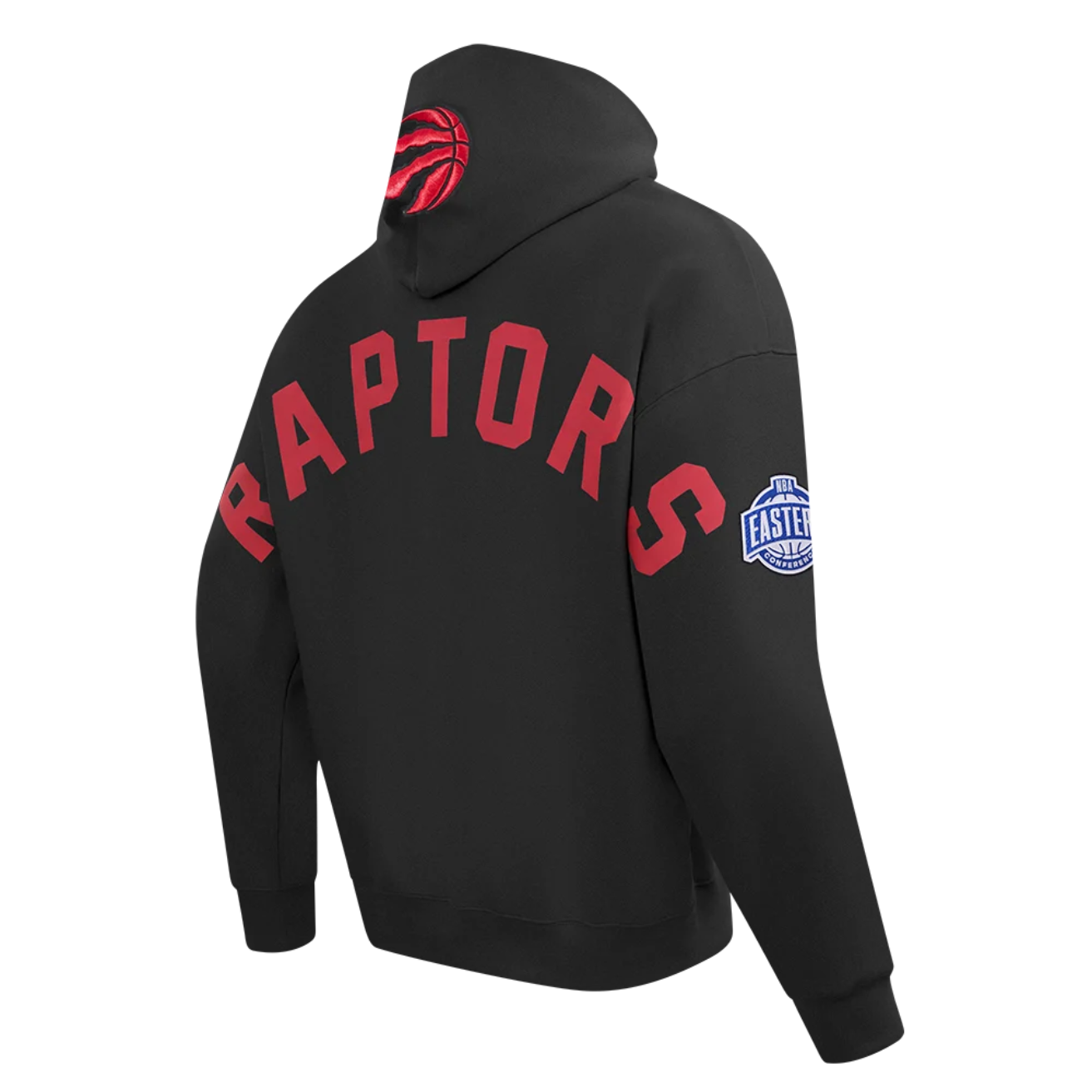 PRO STANDARD MEN'S NBA EASTERN CONFERENCE TORONTO RAPTORS BLACK & RED PULLOVER HOODIE