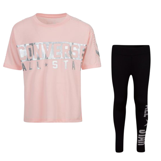 CONVERSE 2 PCS GIRLS LEGGING SET (4-7 YEARS)