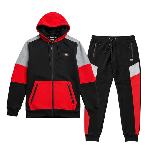 AKADEMIKS MEN'S BIG&TALL COLOR BLOCK TRACKSUIT