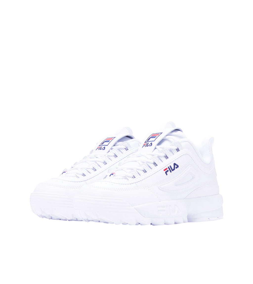 FILA WOMEN'S DISRUPTOR II PREMIUM SHOES (WHITE)