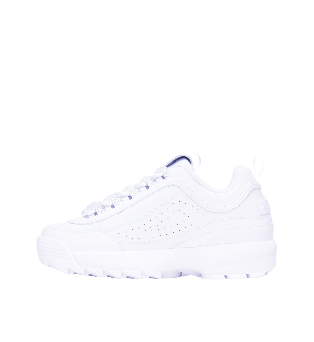 FILA WOMEN'S DISRUPTOR II PREMIUM SHOES (WHITE)