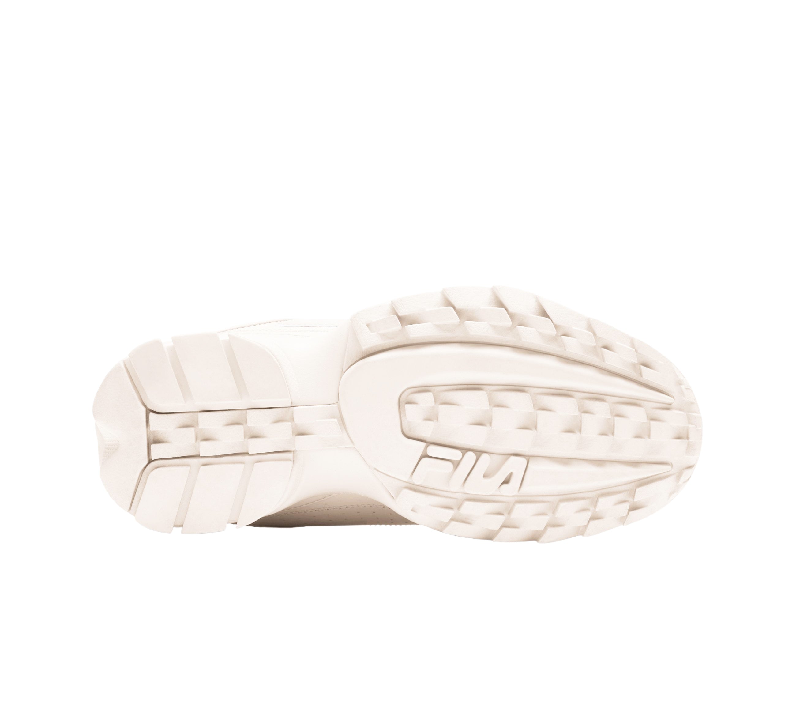 FILA WOMEN'S DISRUPTOR II PREMIUM SHOES (OFF-WHITE/CREAM)