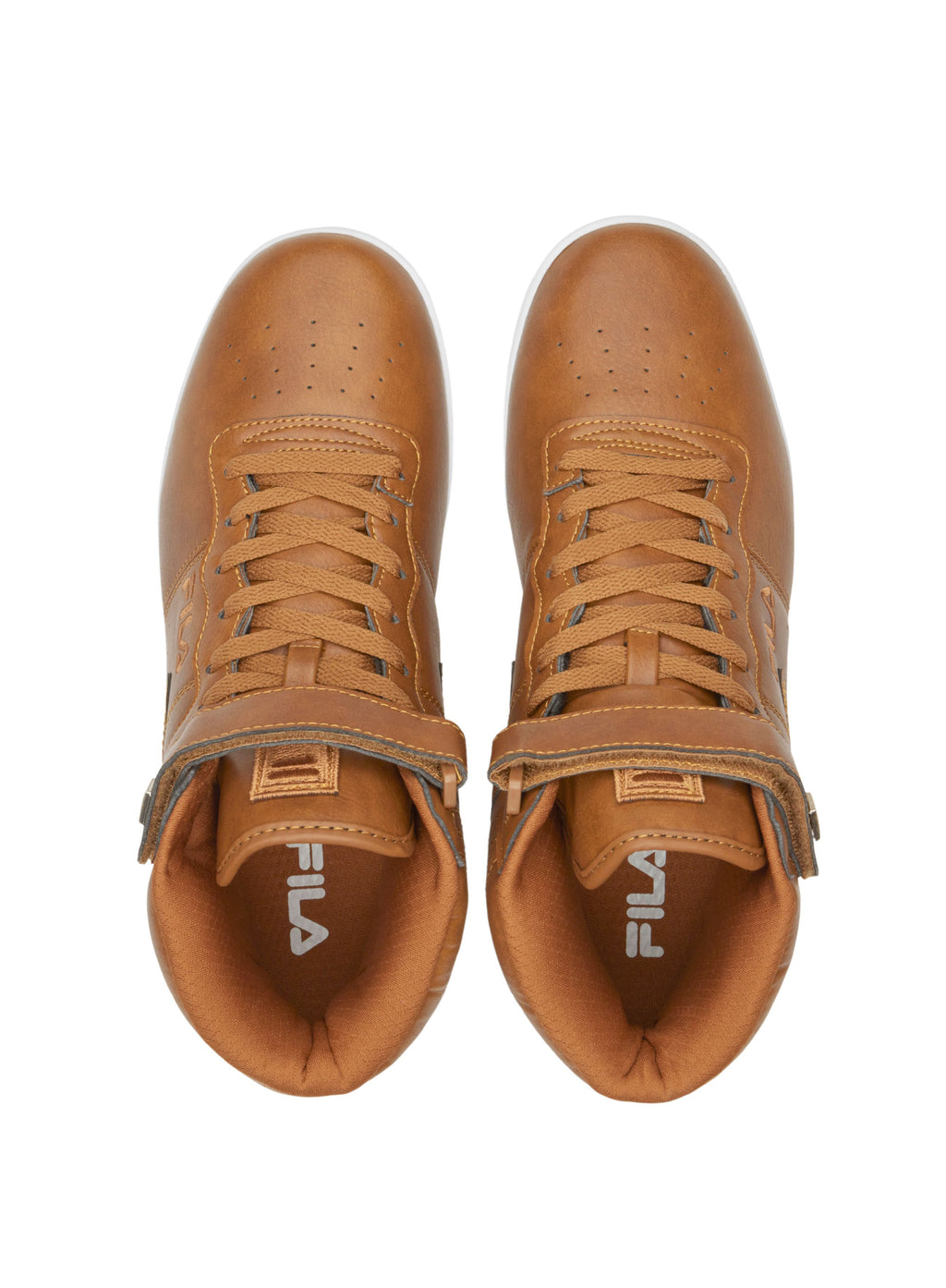 FILA MEN'S VULC 13 DISTRESS HIGH TOP SHOE (BROWN)