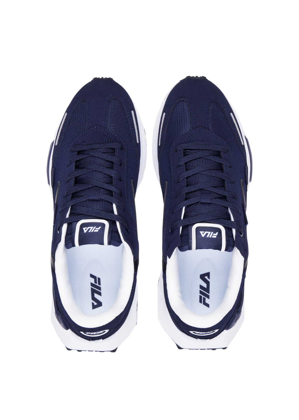 FILA MEN'S LEVONTE LOW TOP SHOES (NAVY)