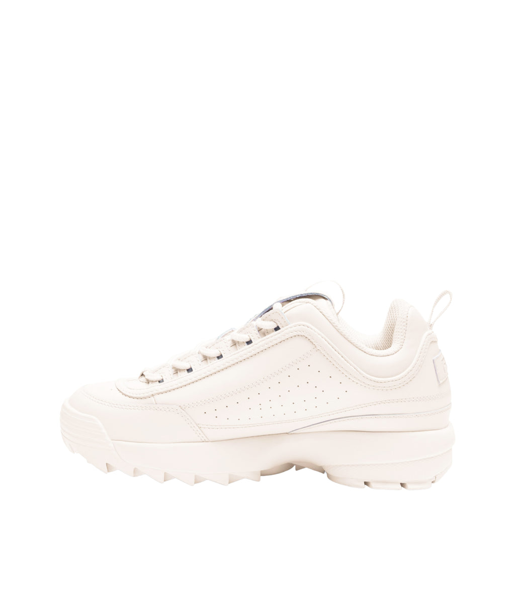 FILA WOMEN'S DISRUPTOR II PREMIUM SHOES (OFF-WHITE/CREAM)