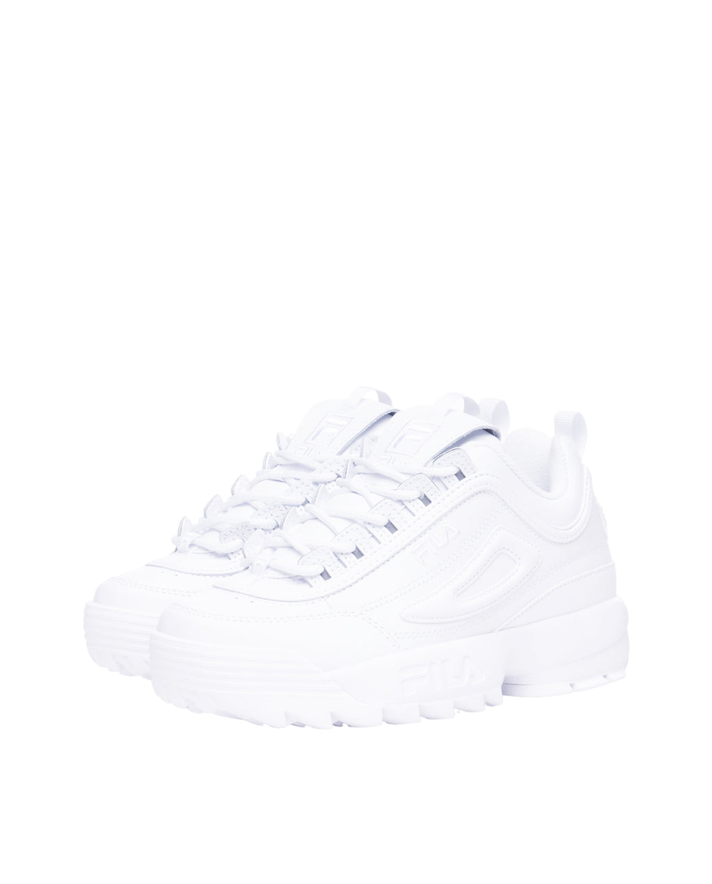 FILA WOMEN'S DISRUPTOR II PREMIUM SHOES (WHITE)