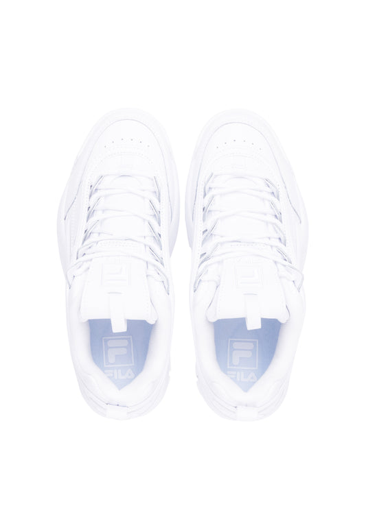 FILA WOMEN'S DISRUPTOR II PREMIUM SHOES (WHITE)