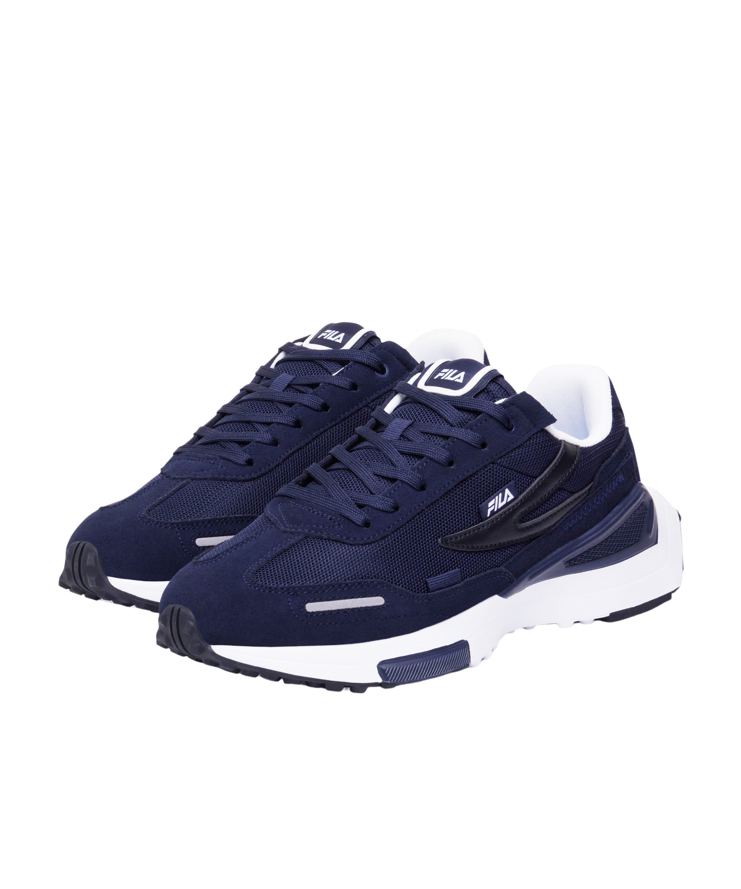 FILA MEN'S LEVONTE LOW TOP SHOES (NAVY)