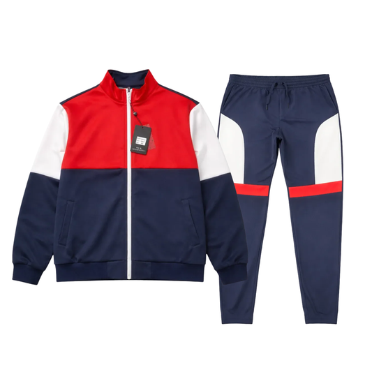 VIP COLLECTION 2 PCS VIP TRACKSUIT (NAVY/RED/WHITE)