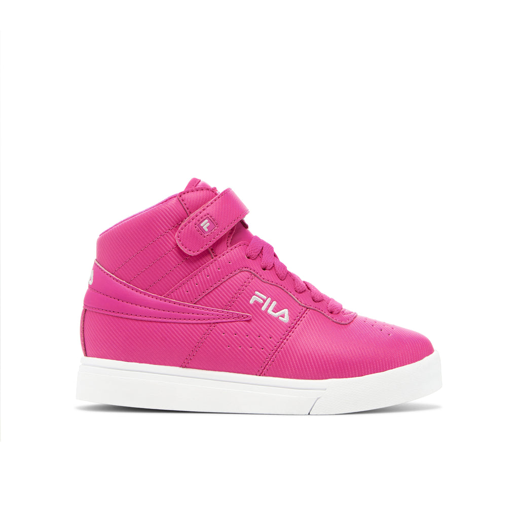 KIDS FILA VULC 13 HIGH TOP SHOES (PINK)