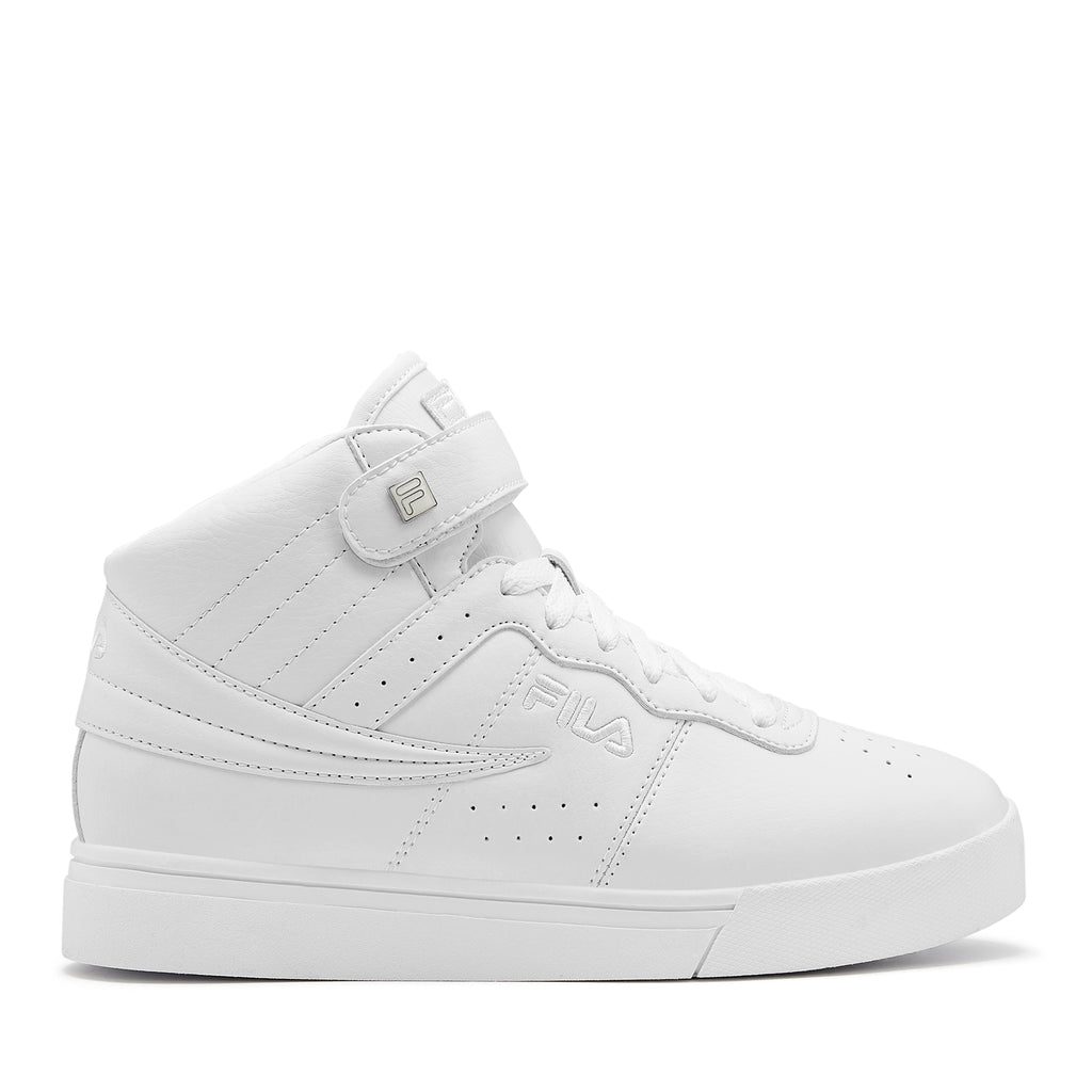 KIDS FILA VULC 13 HIGH TOP SHOES (WHITE)