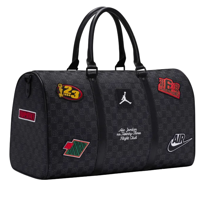 JORDAN MONOGRAM BLACK DUFFEL BAG