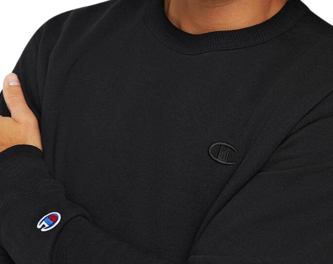 CHAMPION CORE LOGO CREWNECK (BLACK)