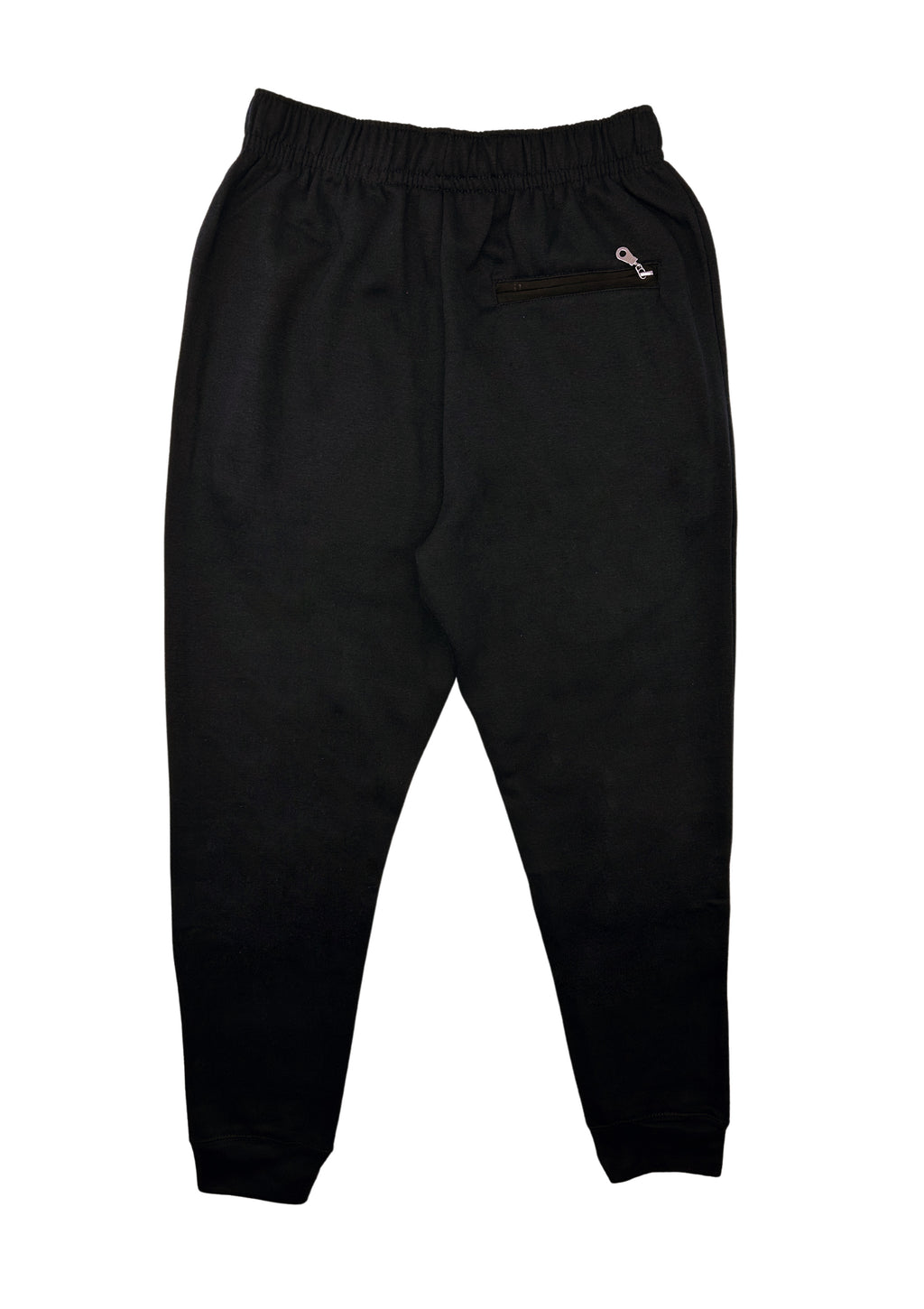 MEN'S FLEECE JOGGER WITH ZIPPER POCKETS (BLACK)