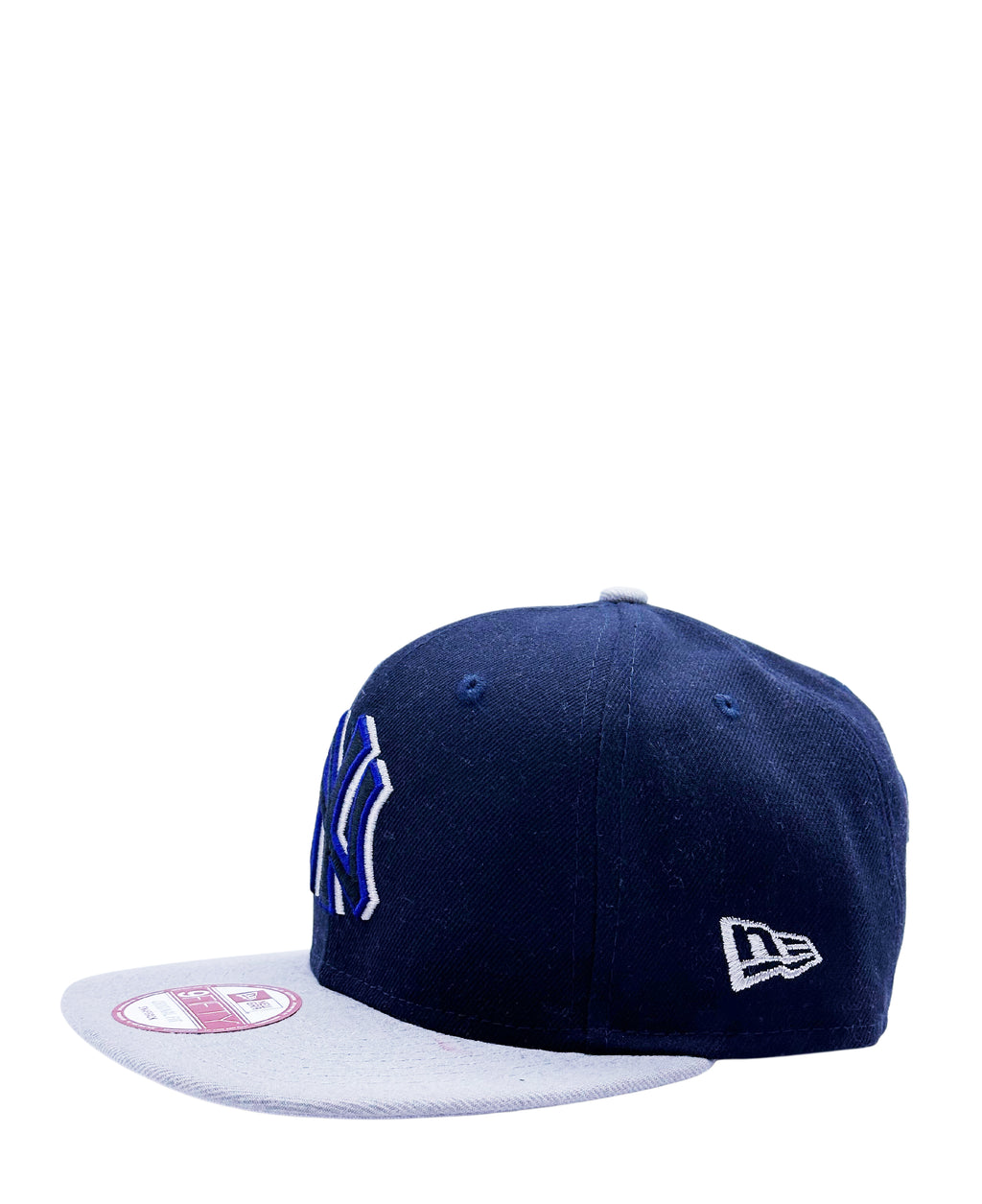 9FIFTY NEW ERA NEW YORK YANKEES SHADOW LOGO CLASSIC SNAPBACK HAT (NAVY/GREY)