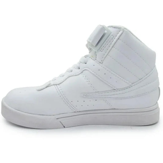 KIDS FILA VULC 13 HIGH TOP SHOES (WHITE)