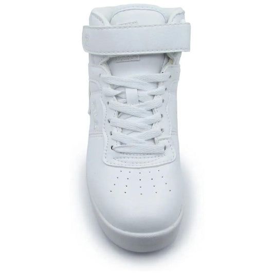 KIDS FILA VULC 13 HIGH TOP SHOES (WHITE)