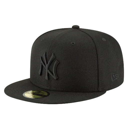 NEW YORK YANKEES NEW ERA BLACK 59FIFTY FITTED HAT