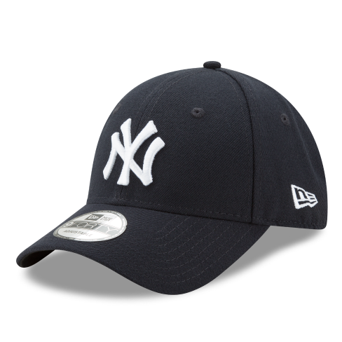 MEN'S NEW ERA MLB THE LEAGUE 9FORTY NEW YORK YANKEES NAVY BLUE & WHITE VELCRO CAP