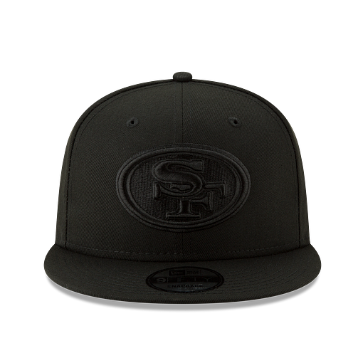 NEW ERA 9FIFTY NFL SAN FRANCISCO 49ERS ALL BLACK SNAPBACK HAT
